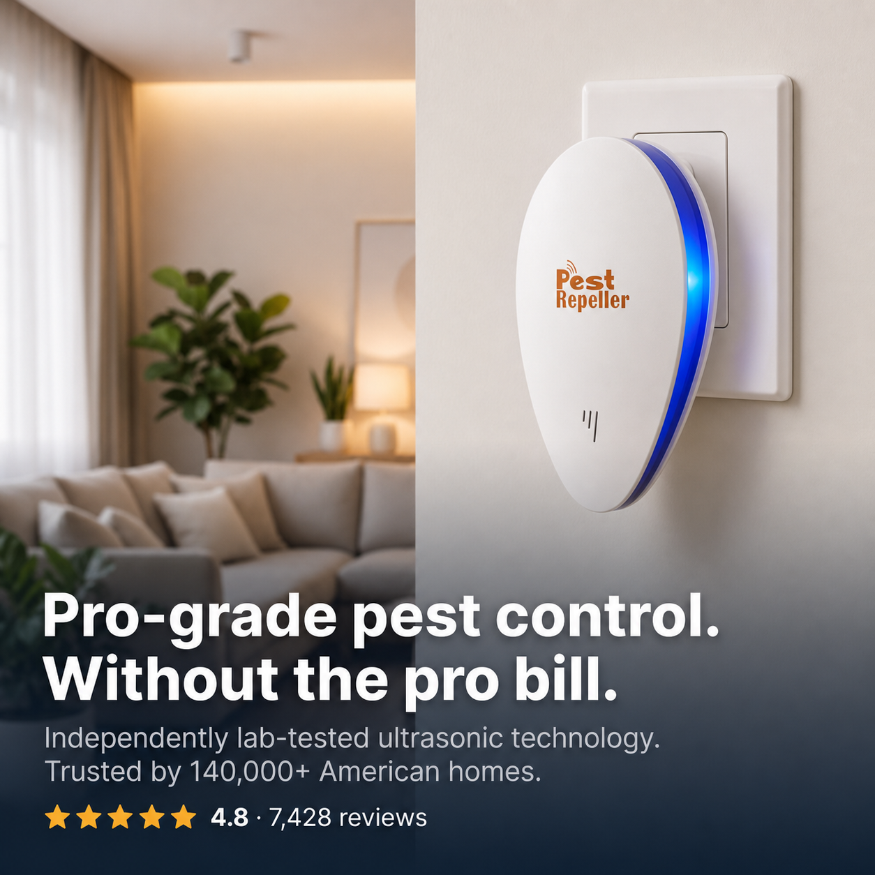 Ultrasonic Pest Repeller - Banish Pests For Good⭐